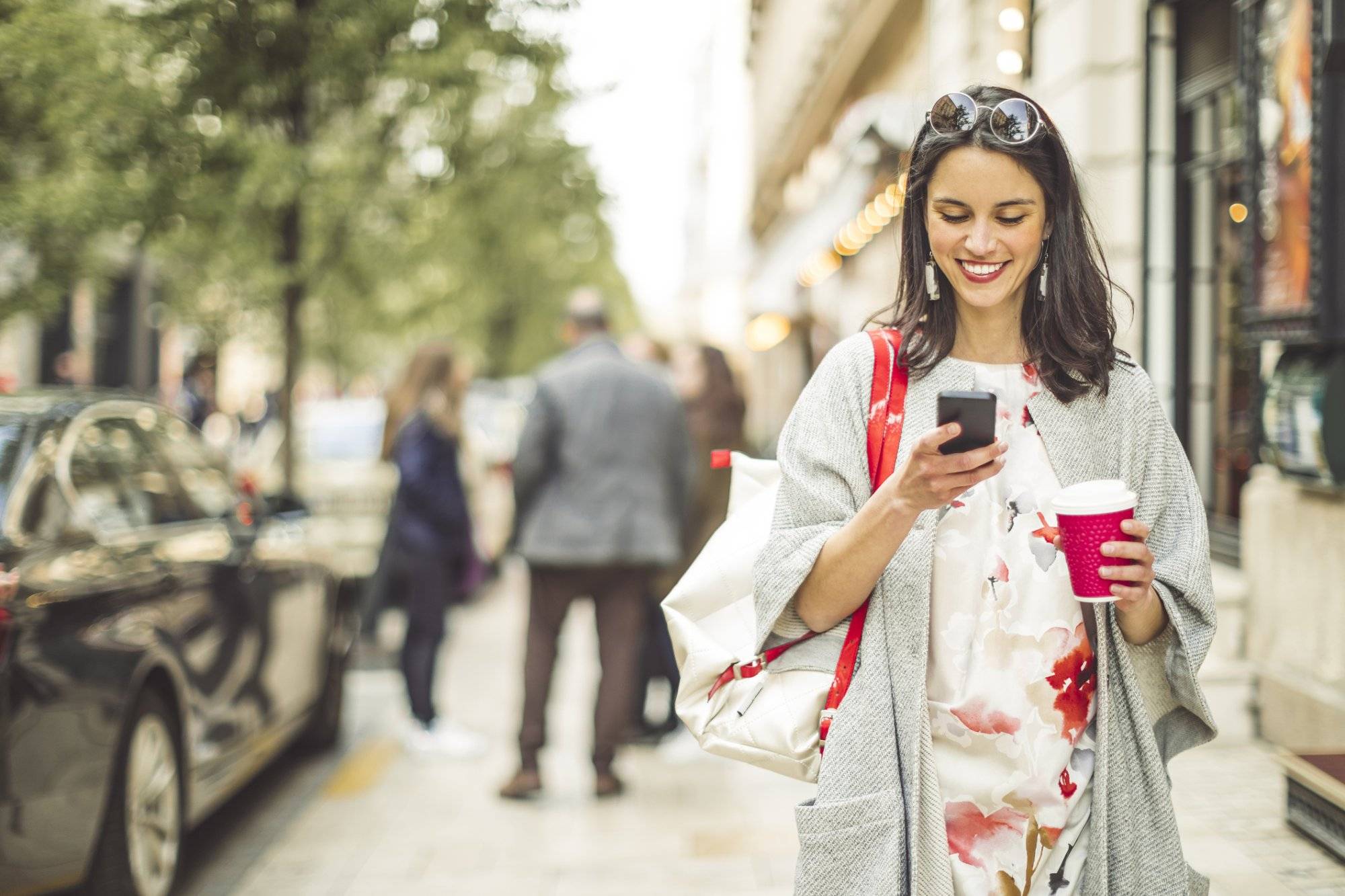 Beautiful woman spending time in the city Beautiful woman spending time in the city