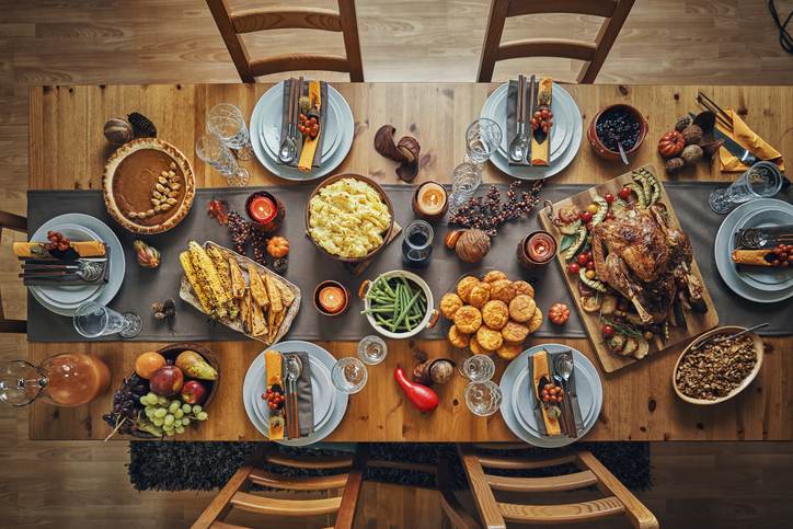 Traditional Holiday Stuffed Turkey Dinner